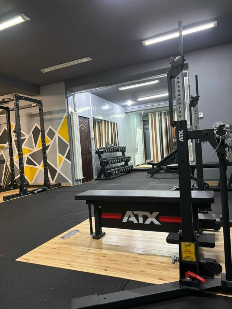 Bench and dumbbells